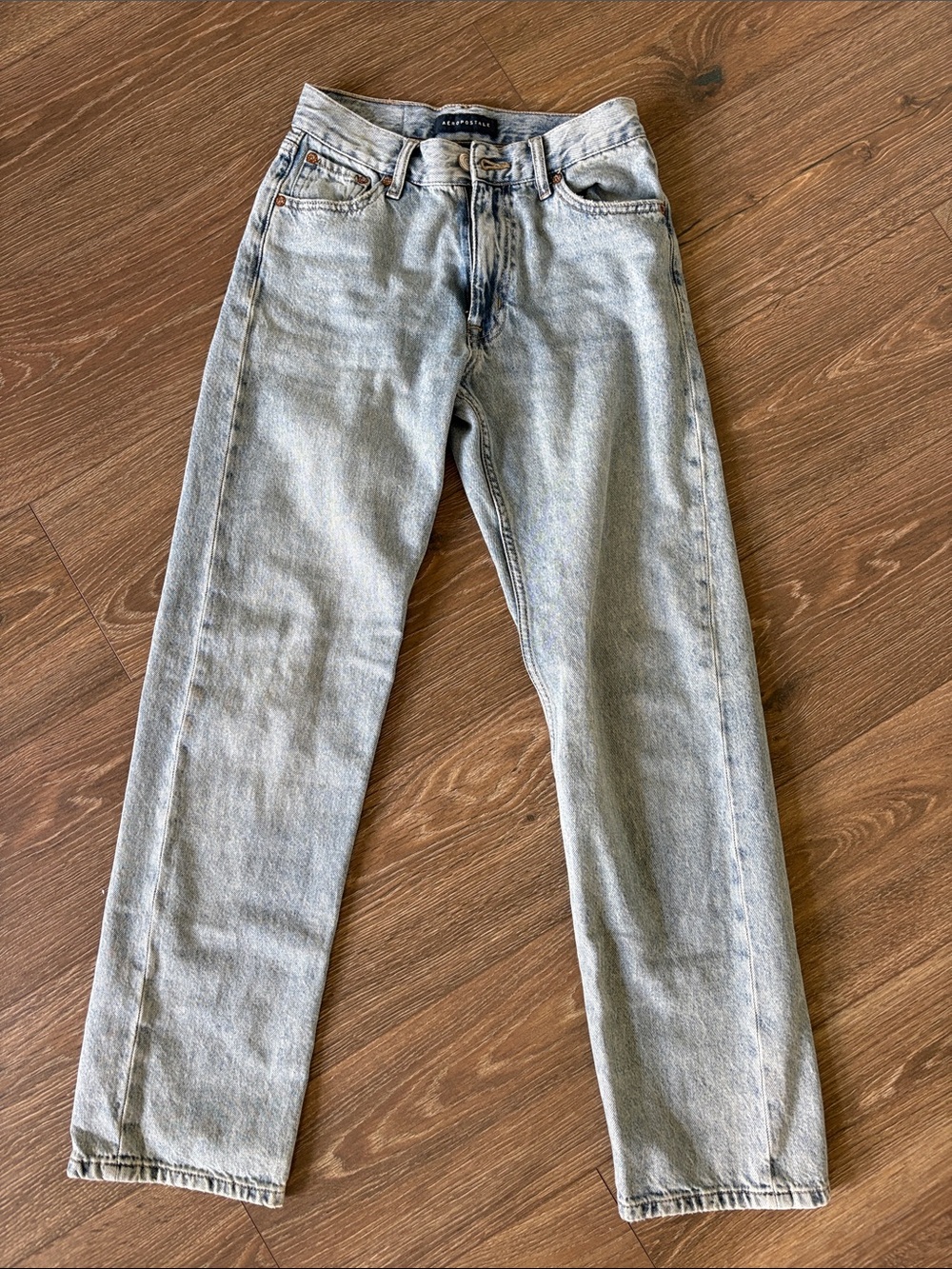 Aeropostale Women's Light Blue Boyfriend Jeans